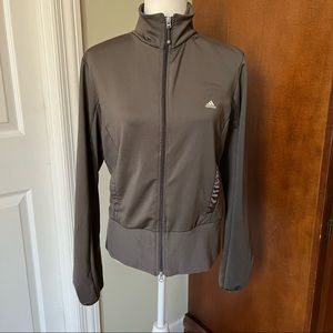 Adidas olive green jacket - Clima365 athletic/sport coat - L